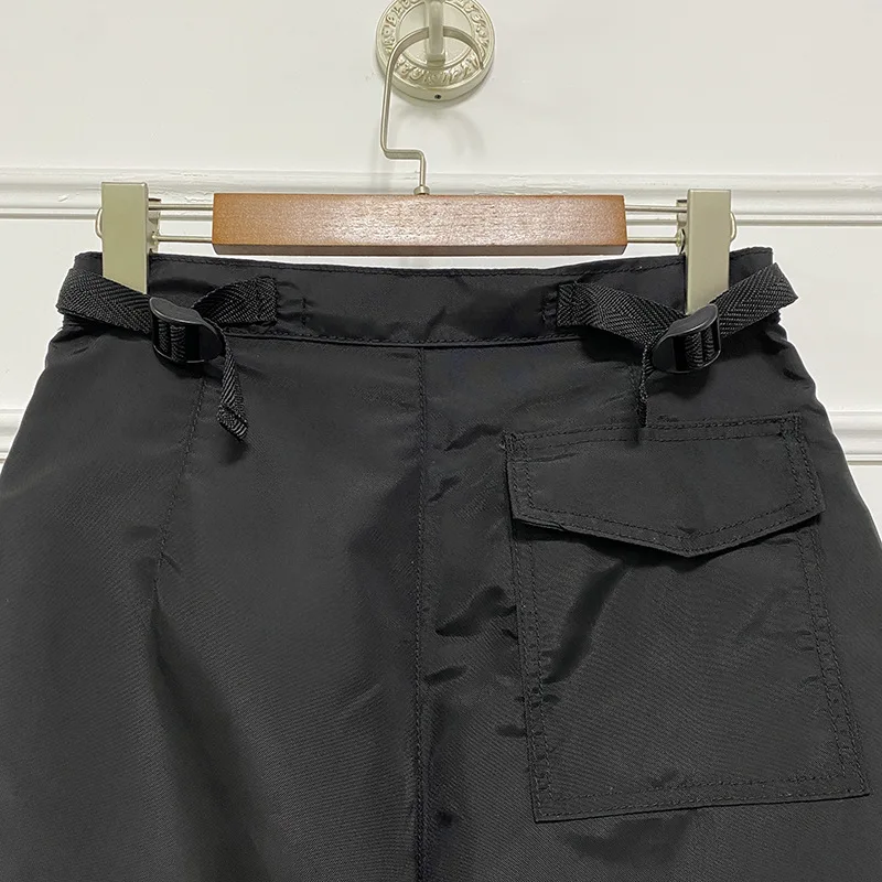 

Pants Women Jeans Fashion Trend Tooling Contrast Color Stitching Elastic Drawstring High Waist Loose Skinny Jeans