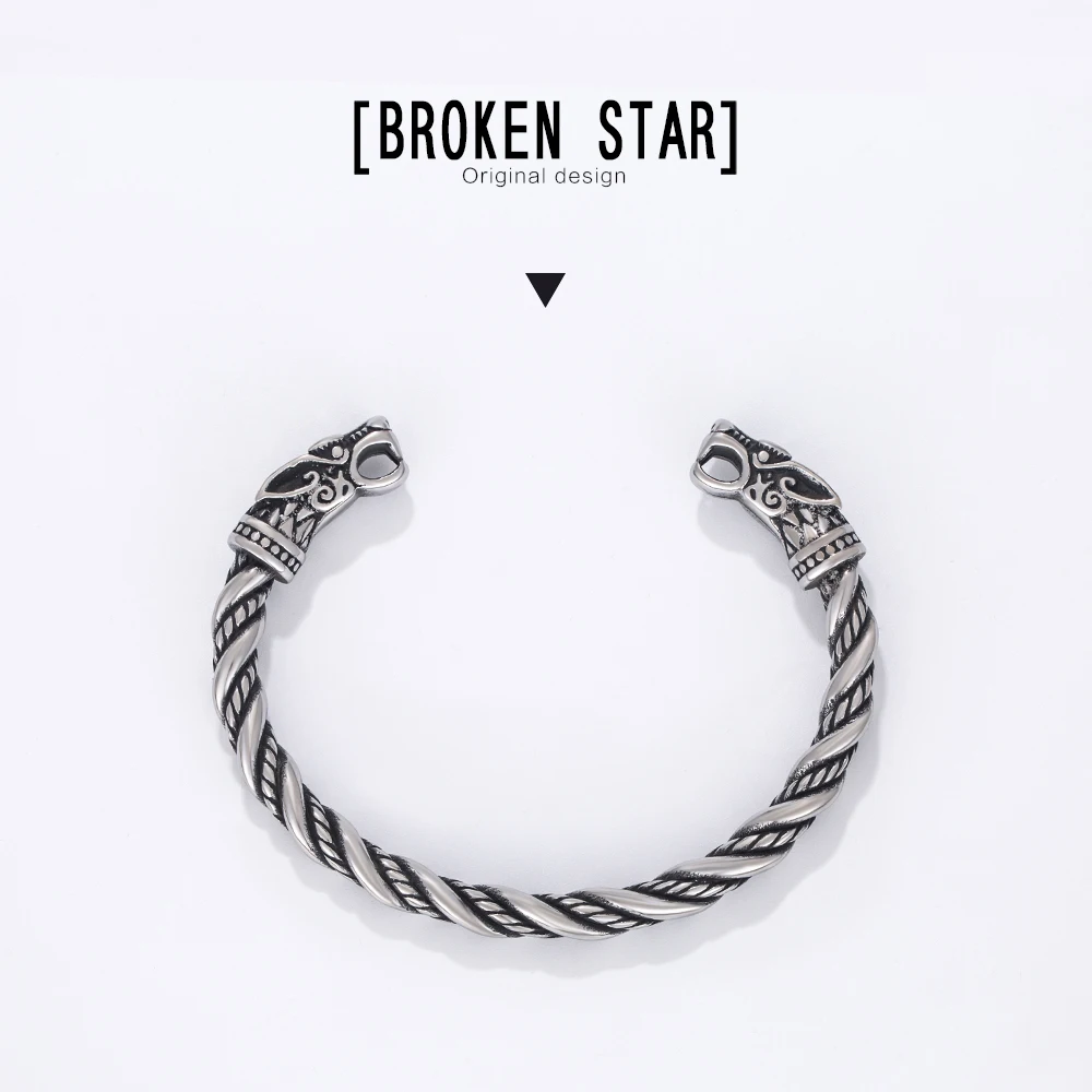 Браслет с драконом для мужчин и женщин изысканный из нержавеющей стали амулет