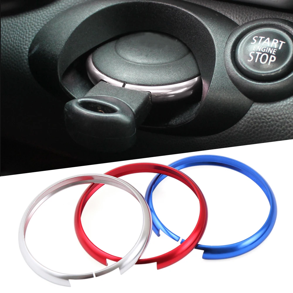 Автомобильный Стильный чехол из алюминиевого сплава с кольцом для ключей Bmw Mini