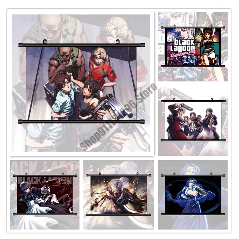 

Алмазная 5D картина «сделай сам», Черная Лагуна Revy Eda, алмазная вышивка аниме Роберта, полноценное украшение комнаты, мозаика, наборы для выши...