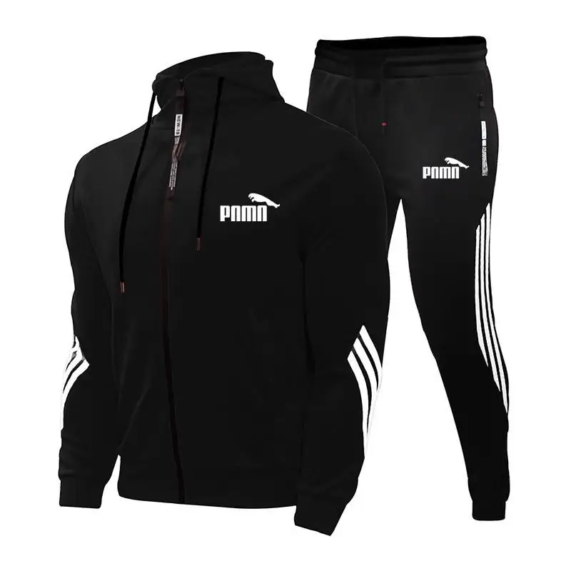 

2021Brand free Shipping Men'sFashion SuitCasual Sports Suit Men's Hoodie/hoodieTracksuitZipperJacketPantsTracksuit