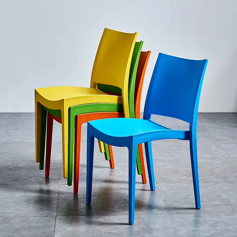 Скандинавские стильные пластиковые стулья обеденные для столовой мебели
