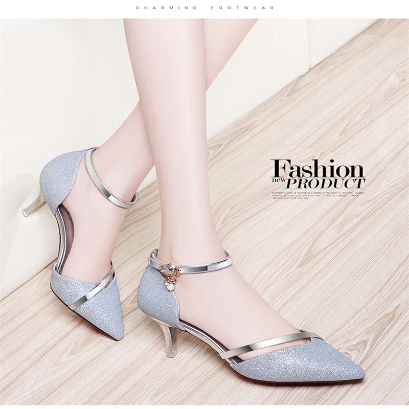 

2020 Woman gold Sexy High Heels Shoes Woman Wedding Shoes Birde Rhinestones High Heels pumps Women Shoes Sandals ladies Shoes