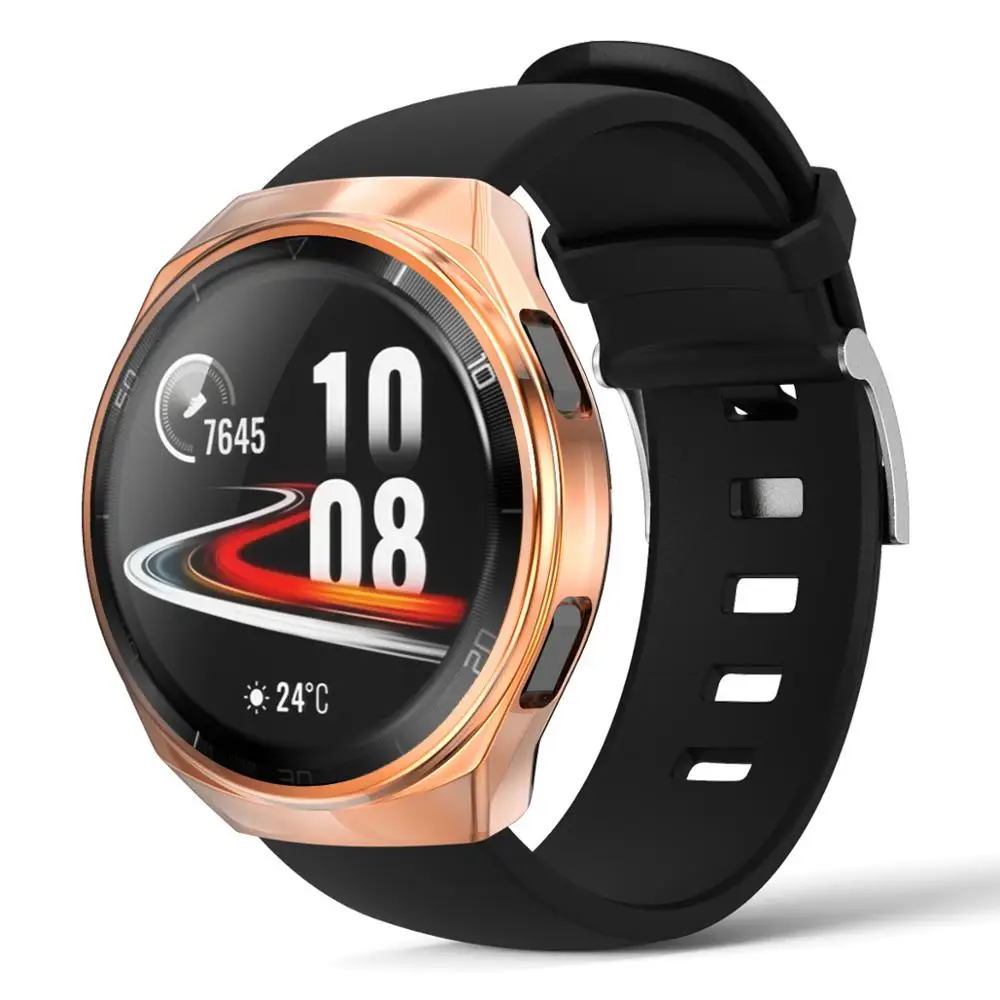 Case for Huawei Watch GT 2e cover soft TPU Full Coverage Frame Smartwatch Accessories Bumper+Screen Protector Huawei Watch GT2E
