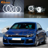 for volkswagen vw scirocco iii 2008 2013 pre facelift excellent ultra bright ccfl angel eyes halo rings kit car accessories