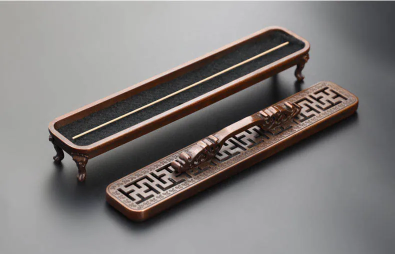 Металлическая подставка держатель для благовоний форма палочка горелка