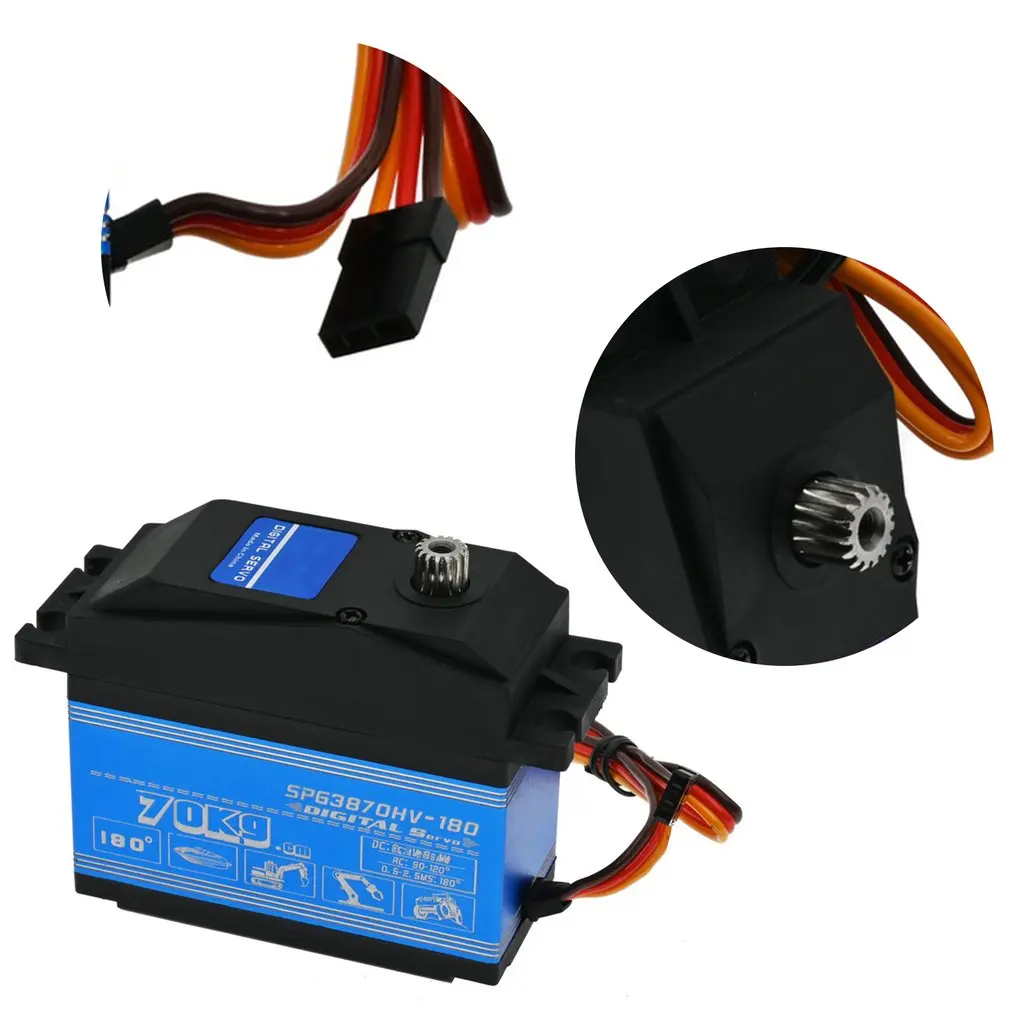 Durable And Exquisite Portable SPG3870HV- 180W 70KG Large Torque Digital Servo MK1133 Car Accessories