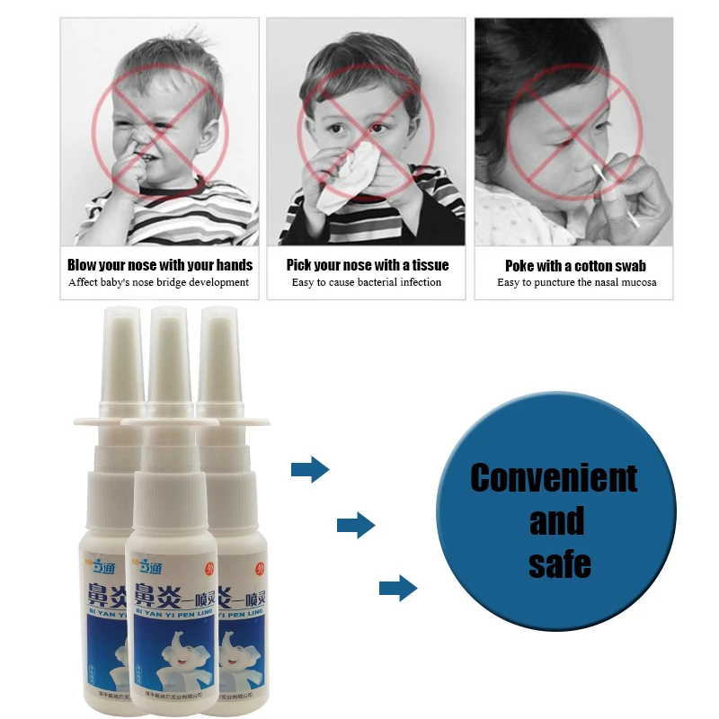 Спрей для носа с ринитом имеет антибактериальное очищение и антипругический