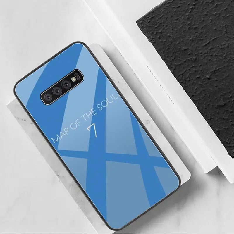 

map of the soul 7 interlude shadow Phone Case Tempered Glass For Samsung S20 Plus S7 S8 S9 S10 Plus Note 8 9 10 Plus