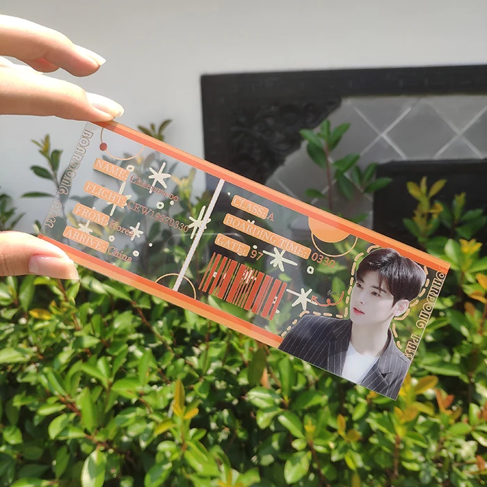 Пластиковые прозрачные карточки для посадочного талона 7 х17 см 100 шт. | Дом и сад