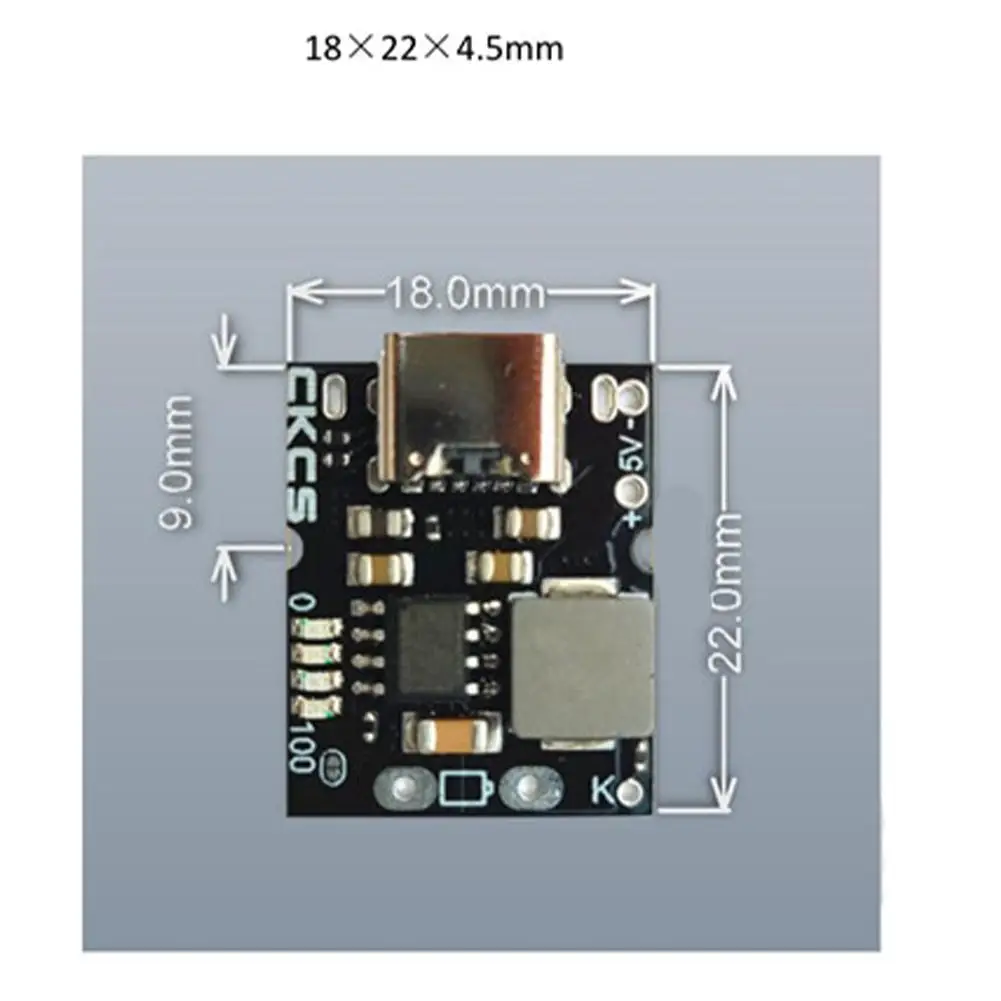 Usb 5 в 2 А Стандартная зарядная плата с входом Type-C поддерживает аккумулятор 4 35