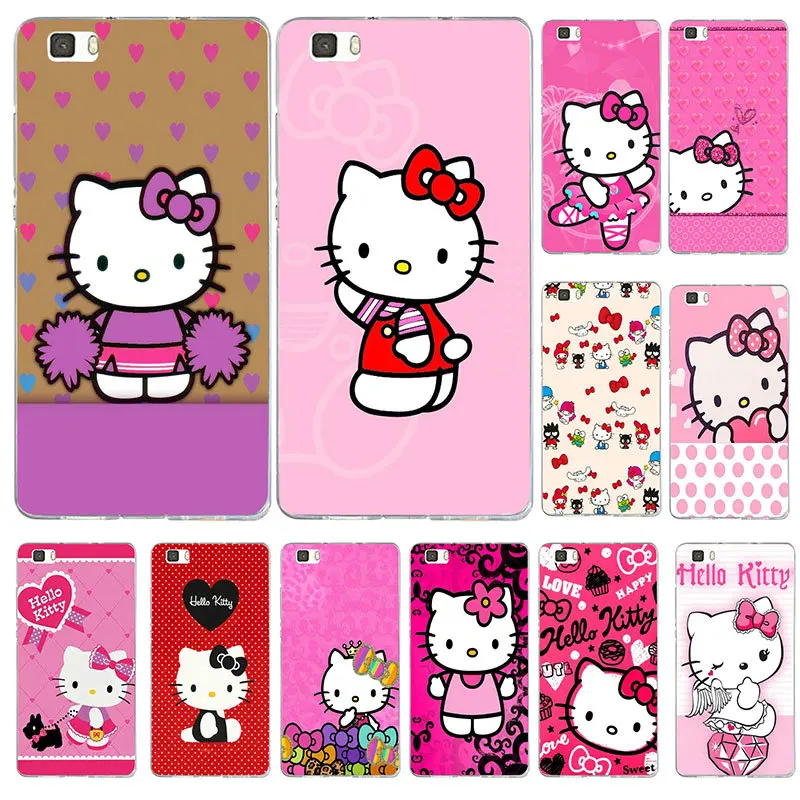 Хит продаж Розовый Стильный силиконовый мягкий чехол из ТПУ с рисунком hello kitty для
