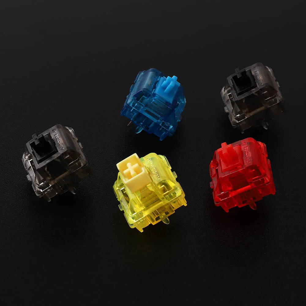 

Gateron Ink v2 Switches transparent smokey housing blue yellow red black silent black Mechanical keyboard custom switch 5pin