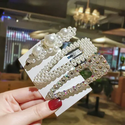 3PC-18 Ins1Set/PC модная жемчужная заколка для волос, заколки для волос для женщин, милые стильные заколки для волос, сплав, BB, заколка для волос, аксессуары для волос для девушек и женщин - Цвет: 3PC-18