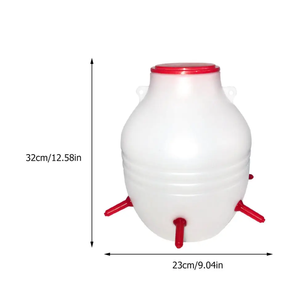 

Lamb Bucket Feed Bucket with Nipples Large Capacity Animal Feeding Pot