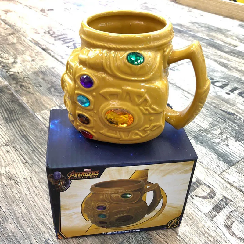 Новые Marvel перчатки Таноса кулак кофейные кружки аниме чашки и крутые пластиковые