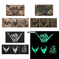 ir bounty hunter reflective patch armband badge applique military wings american indians skull finger tactical ir patches