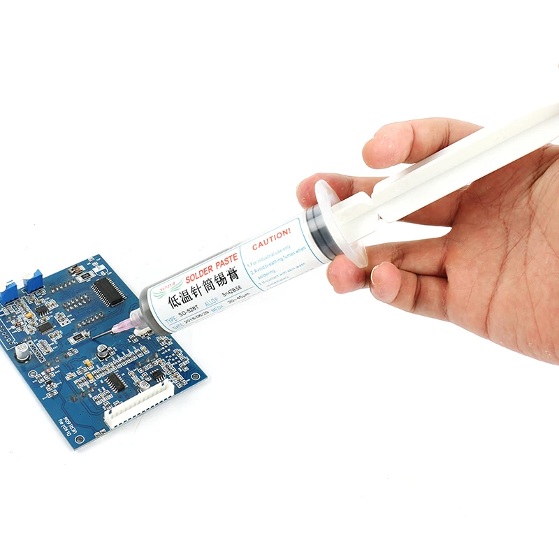 Новейшая низкотемпературная Бессвинцовая паяльная паста Sn42/Bi58 100 г паяльный флюс