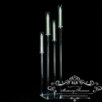 4pcs 41 inch tall wedding decoration centerpiece candelabra clear candle holder acrylic candlesticks for weddings event party
