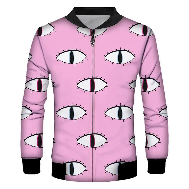 Мужская куртка на молнии 3D весенне-осенняя Модная брендовая приталенная