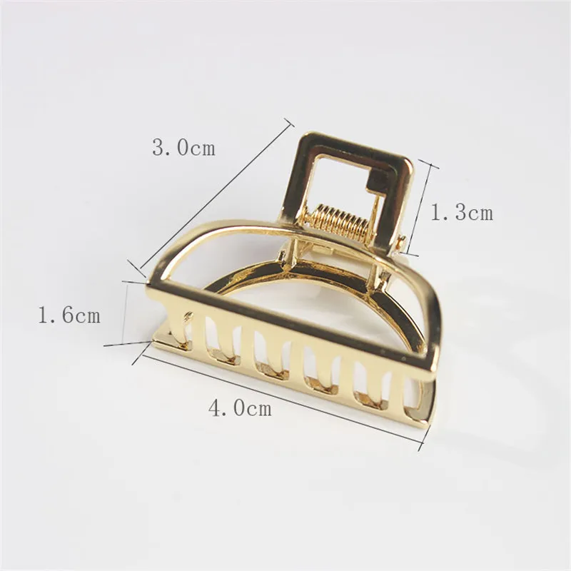 M MISM изысканный женский золотой серебряный металлический коготь для волос с