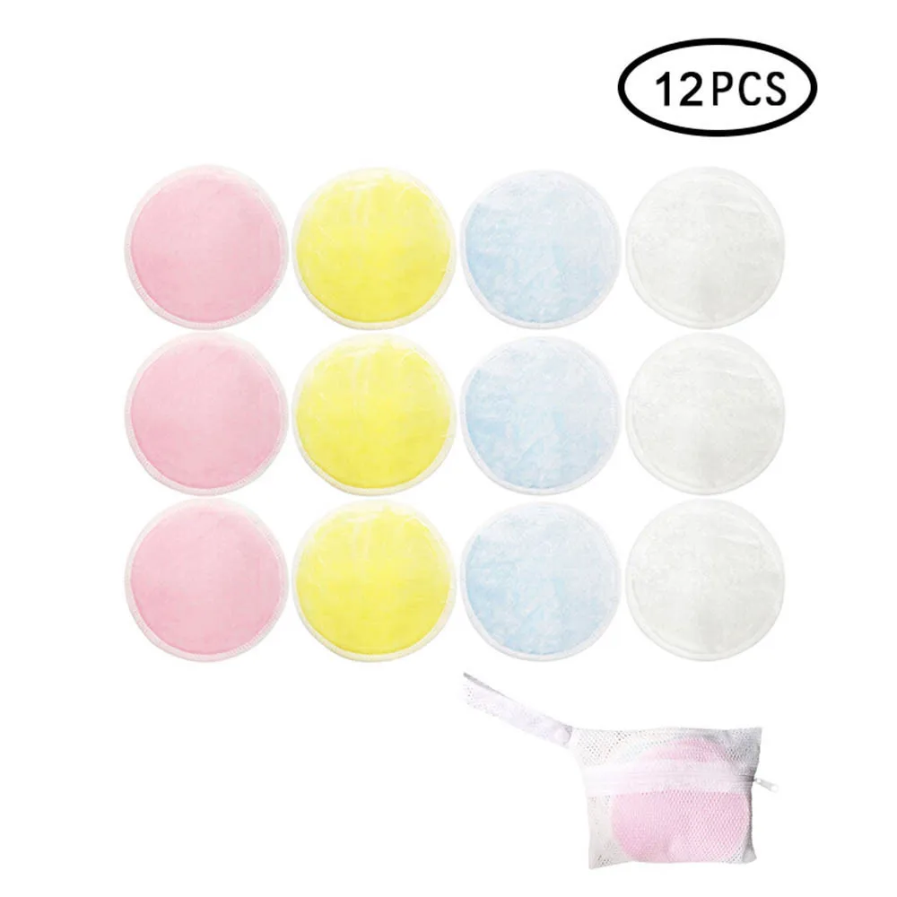 12pcs 16 herbroikbare Katoenen колодки для макияжа средство для снятия макияжа для лица Dubbele Laag Veeg колодки для ногтевого дизайна чистящие прокладки wasule Met Wasgoed Tas - Цвет: 12pcs