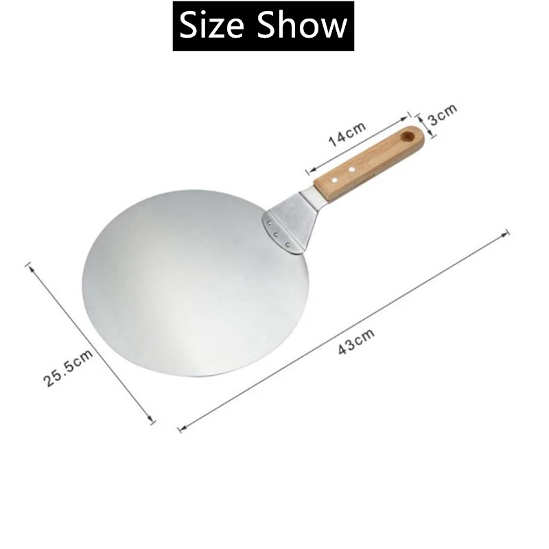 Анти-обжимные лопатки для пиццы деревянная круглая ручка высокого качества из