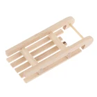 Деревянные сани в масштабе мини 112, Подарочная коробка, модель DIY, Рождественский ландшафт, фотоальбом