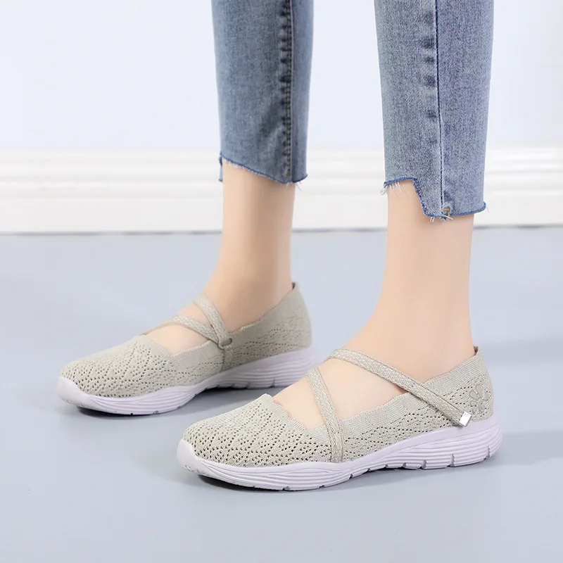 

Новинка весна-лето 2021 женские туфли ins трендовая обувь сетчатые красные прогулочные Нескользящие повседневные женские туфли на мягкой подо...