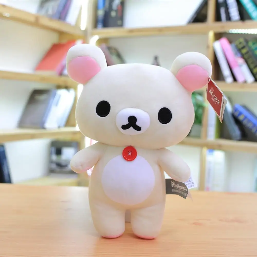 1 шт. 10/28 см Высокое качество rilakkuma плюшевый медведь японский ТВ персонажами мягкая игрушка; медведь супер мягкие игрушки для детей, подарок девочке подарок на год