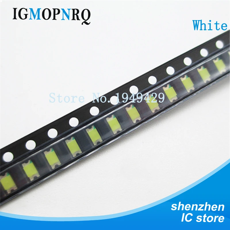 200 шт./лот 1206 Белый SMD СВЕТОДИОДНЫЙ диодный светильник 3216 диоды SMD супер 1206 светодиодный 3,2*1,6 мм белый цвет