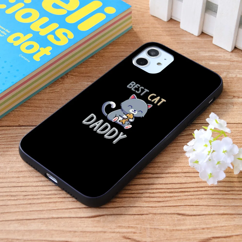 

For iPhone Best Cat Daddy Soft TPU border Apple iPhone Case