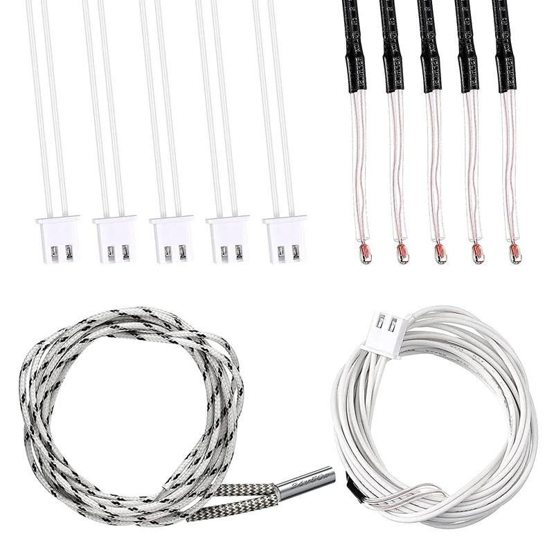 

Нагревательный элемент для 3D-принтера 24 в 50 Вт, нагревательная трубка 620 1 м и Термистор для 3D-принтера, Температурный датчик NTC 100K, 10 шт.