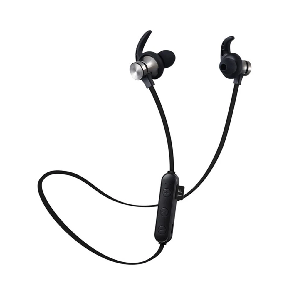 With Microphone HIFI TF Card Fitness Bluetooth 5.0 Waterproof Mobile Phone Sweatproof Running Sport Magnetic Wireless Headset |