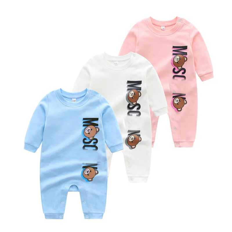 

New 2021 High Quality Fashion Cartoon Style Newborn Baby Boy Girl Romper Long-sleeved Toddler Christmas Baby Christmas Clothes