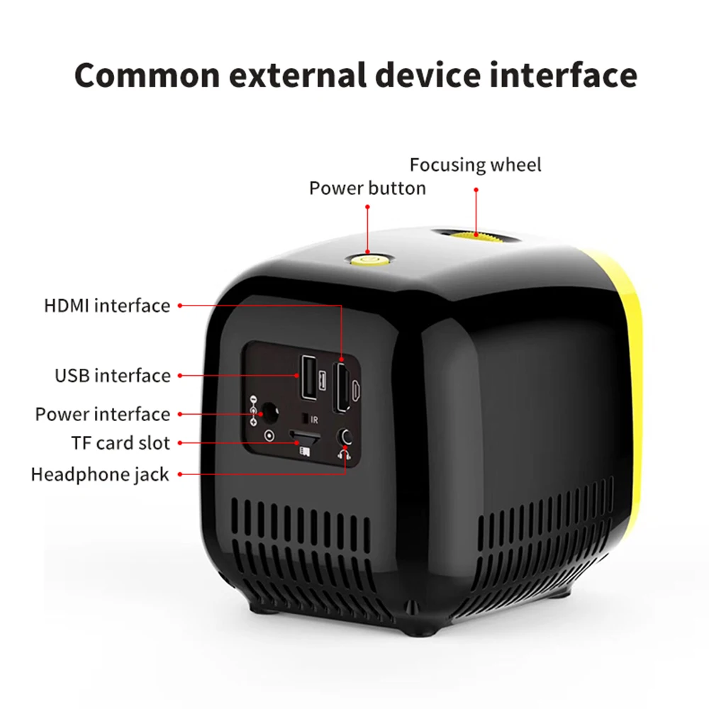 Новый Портативный полный Цвет LED ЖК дисплей Видеопроектор для детей подарок