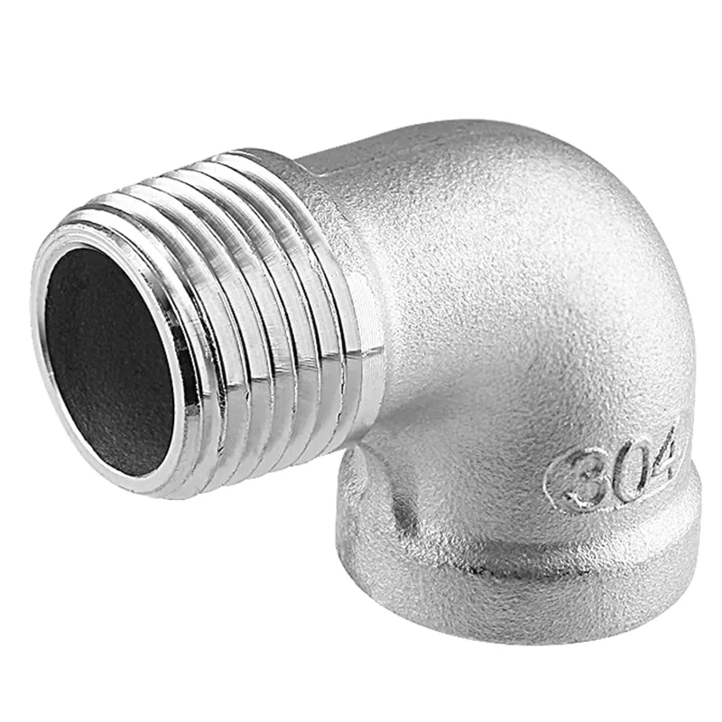 

90 градусов уличный локоть, BSPT штекер x гнездо 304 нержавеющая сталь уличные трубы фитинги