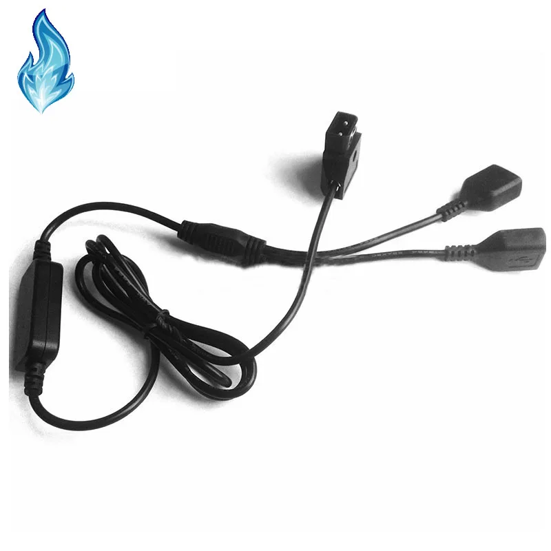 Кабель питания с двумя разъемами USB 5 В 2 А постоянного тока для P Tap D 14 8 в
