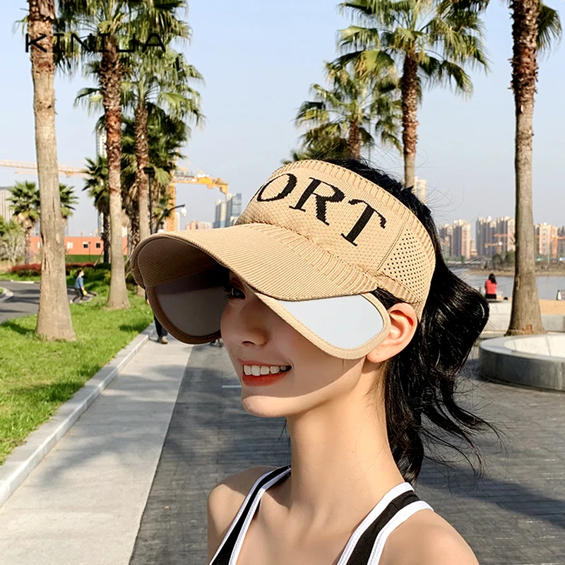 Кепка женская с выдвижным козырьком Летняя трикотажная бейсболка пустой