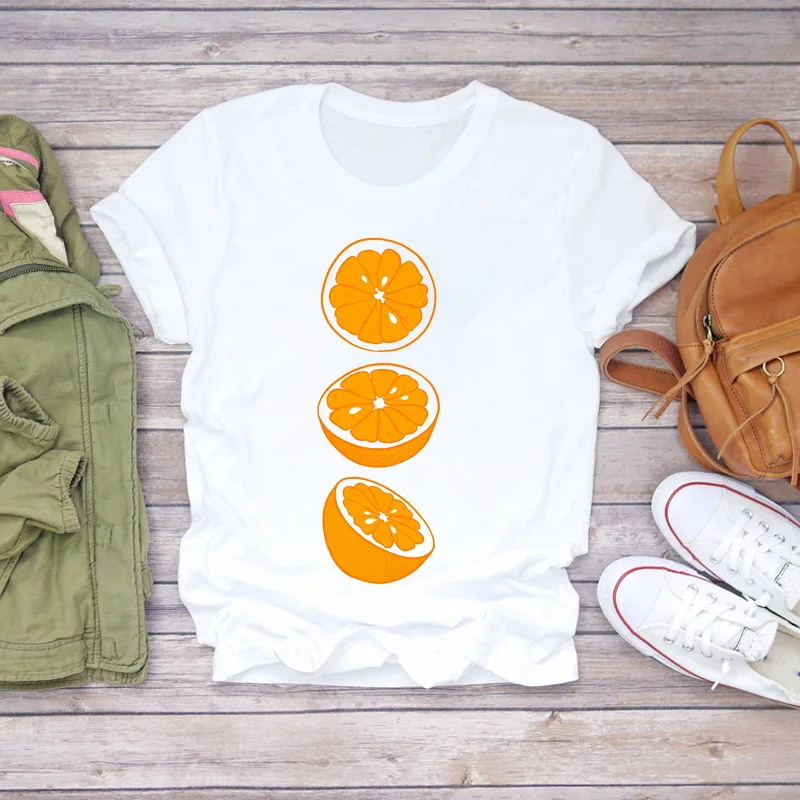 

Women Lemon Fruit Printing Short Sleeve Fashion 90s Lady Print T-shirts Top T Shirt Ladies Womens Graphic Female Tee T-Shirt