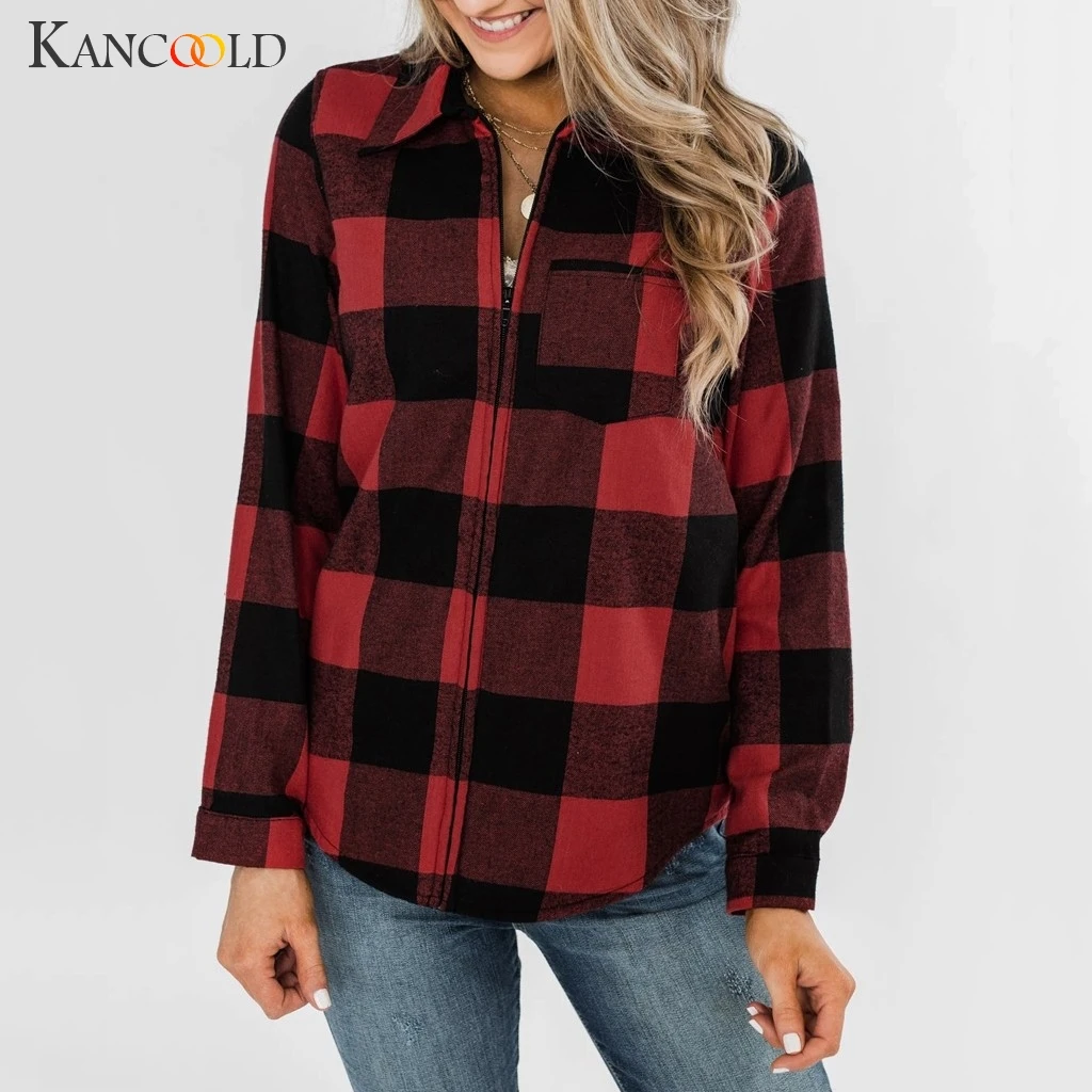 Пальто KANCOOLD Женские повседневные толстовки с длинным рукавом на молнии