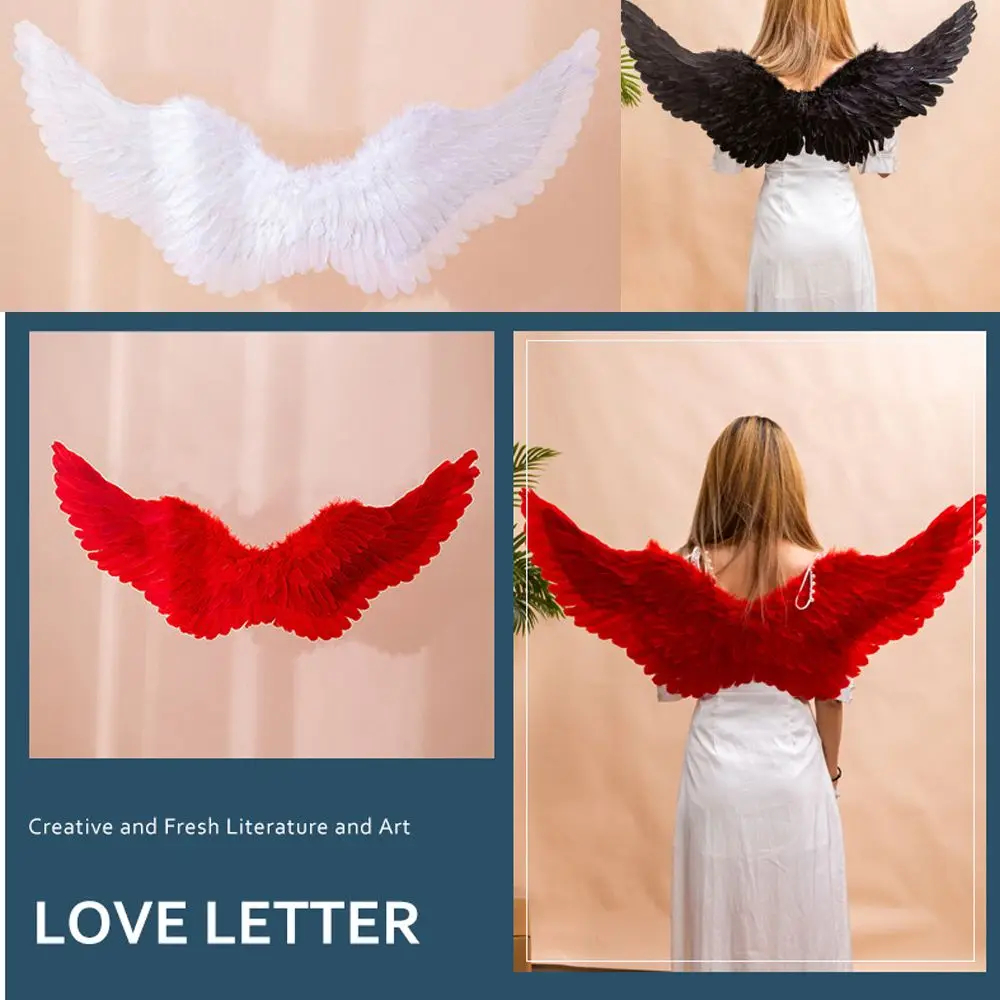 

Party Christmas Decor Holiday Party Decoration Catwalk Performance Show Angel Feather Wings Dressing Up DIY Costume