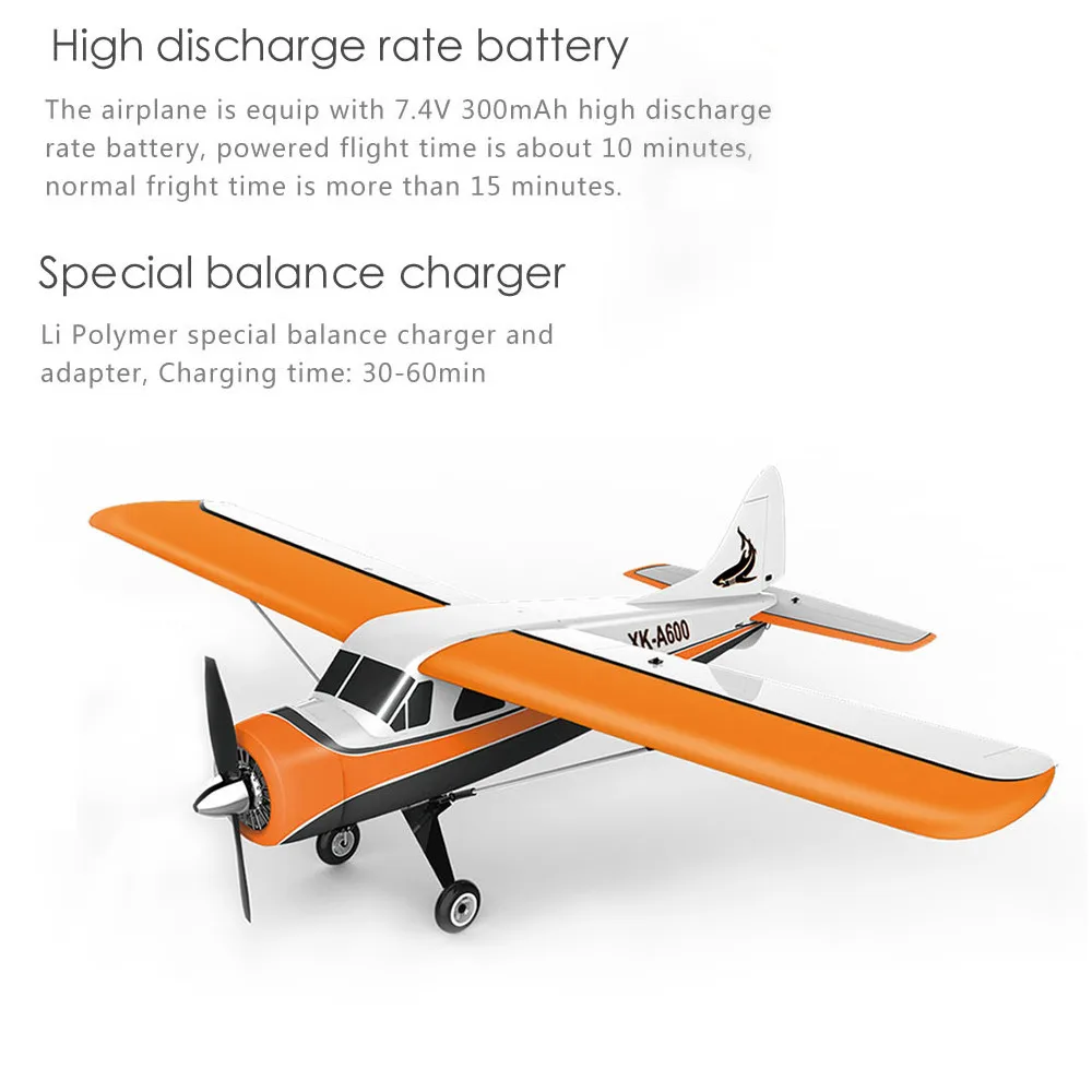 RC самолет DHC-2 A600 RTF 2,4G бесщеточный двигатель 3D/6G пульт дистанционного управления Самолет совместимая Futaba S-FHSS самолет планер игрушки