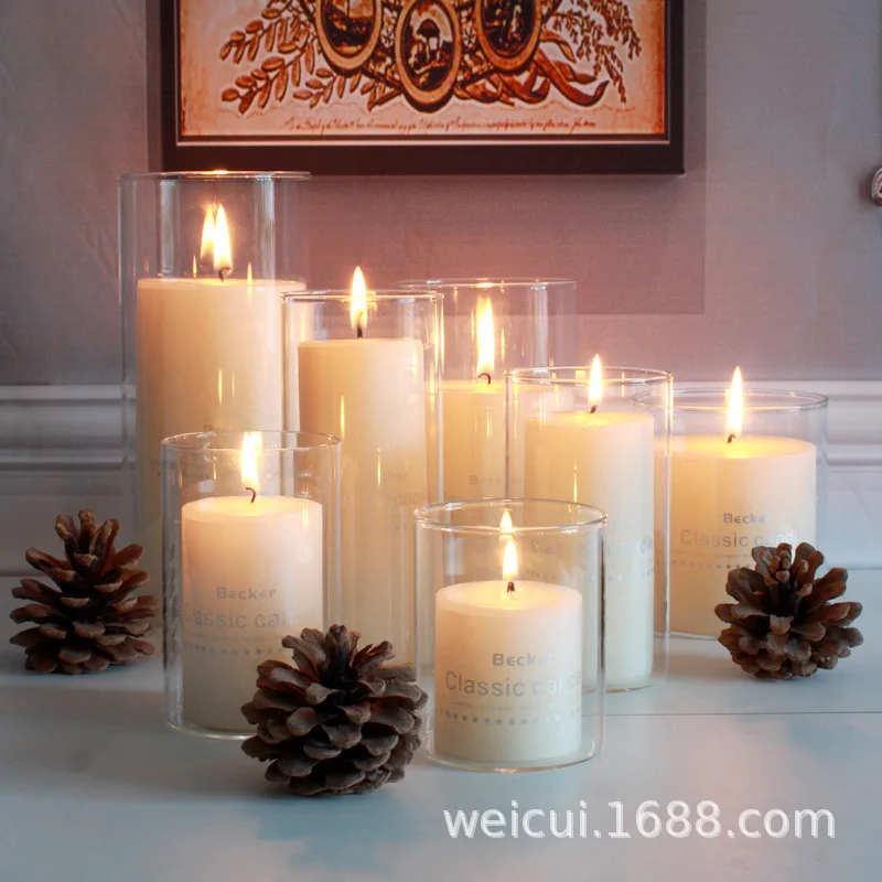 Классические стеклянные подсвечники в скандинавском стиле простое искусство