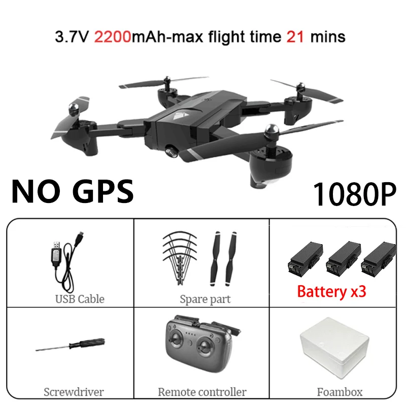 Black 1080P 3B SG900 Wifi Радиоуправляемый Дрон с 720P 4K HD Двойная камера gps слежение за мной Квадрокоптер FPV Профессиональный беспилотник долгий срок службы батареи игрушка для детей - Цвет: Black 1080P 3B