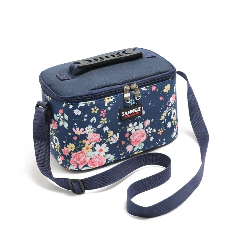 

4.8 л контейнер для еды с изоляцией, ланч-боксы с цветочным принтом, сумка для беременных, больниц, водонепроницаемая сумка для мам, контейнер ...