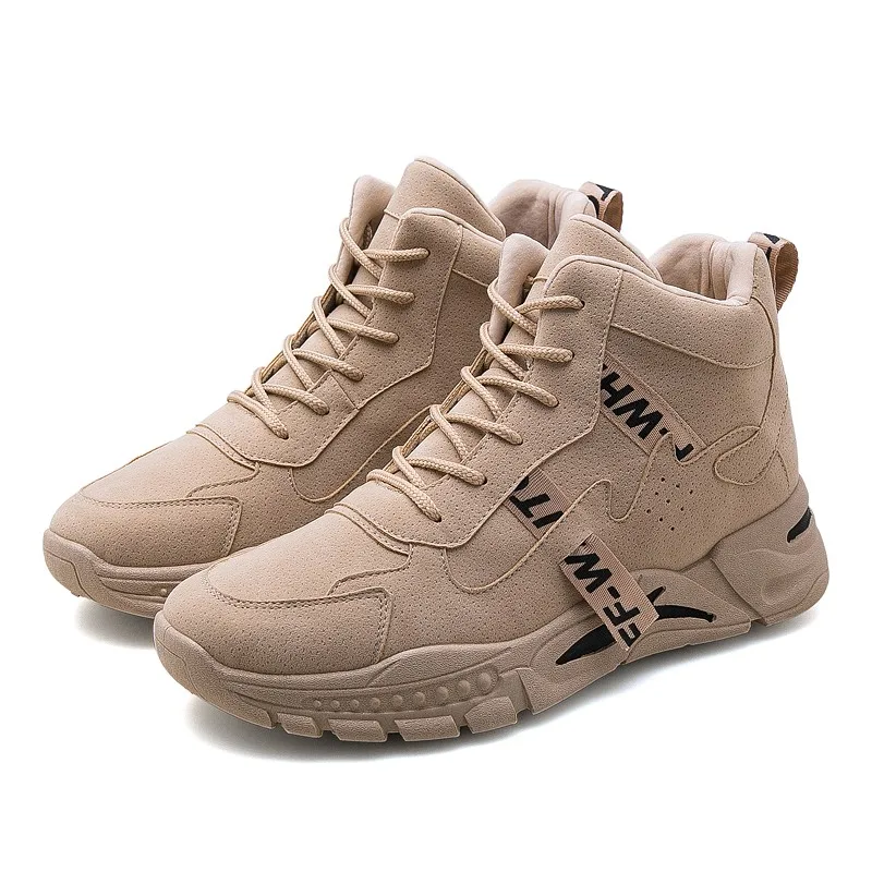 Высокая парусиновая обувь кроссовки мужская повседневная для бега спортивная