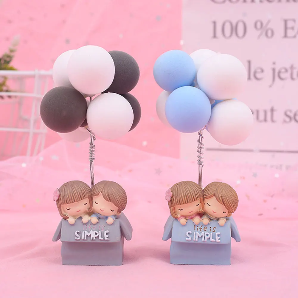 Креативная чашка для чая с воздушным шаром милая пара подарок из смолы украшения