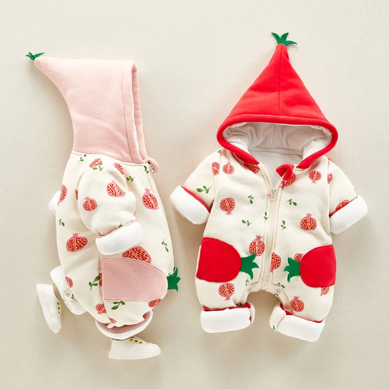 New Russia Baby Christmas Rompers Clothes Cold Winter Boy Girl Garment Thicken Warm Comfortable Pure Cotton Coat Jacket Kids | Детская