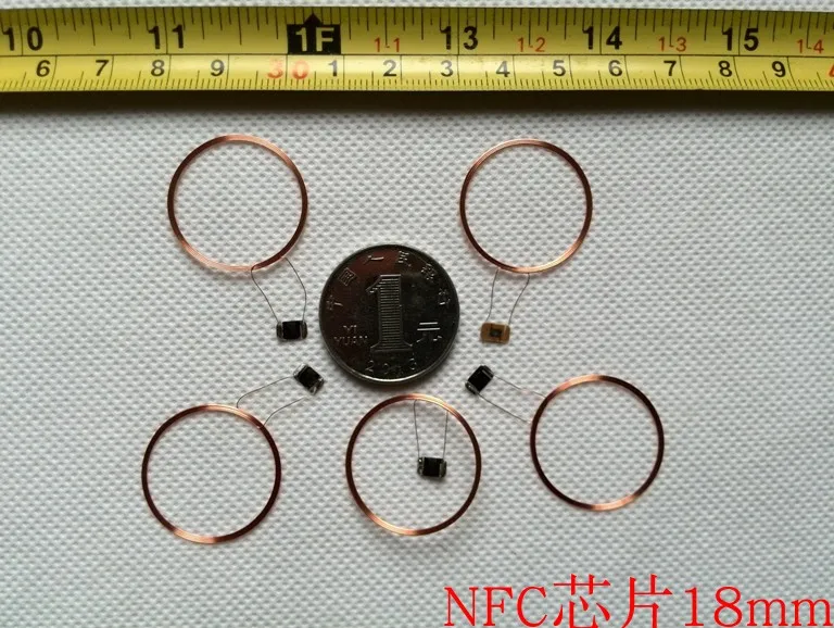 13.56MHz RFID Ф18mm ISO14443A COB Coil NFC Nta203 chip antenna 10pcs/Lot | Tag